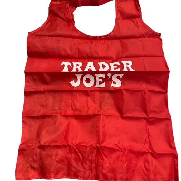 Black and Red Micro Tote with Grocery Bag - Picture 3 of 3